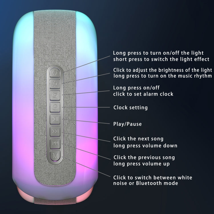 Conch-Shaped APP Controls Wake-Up Smart Clock Bluetooth Speakers With White Noise, N70 Conch