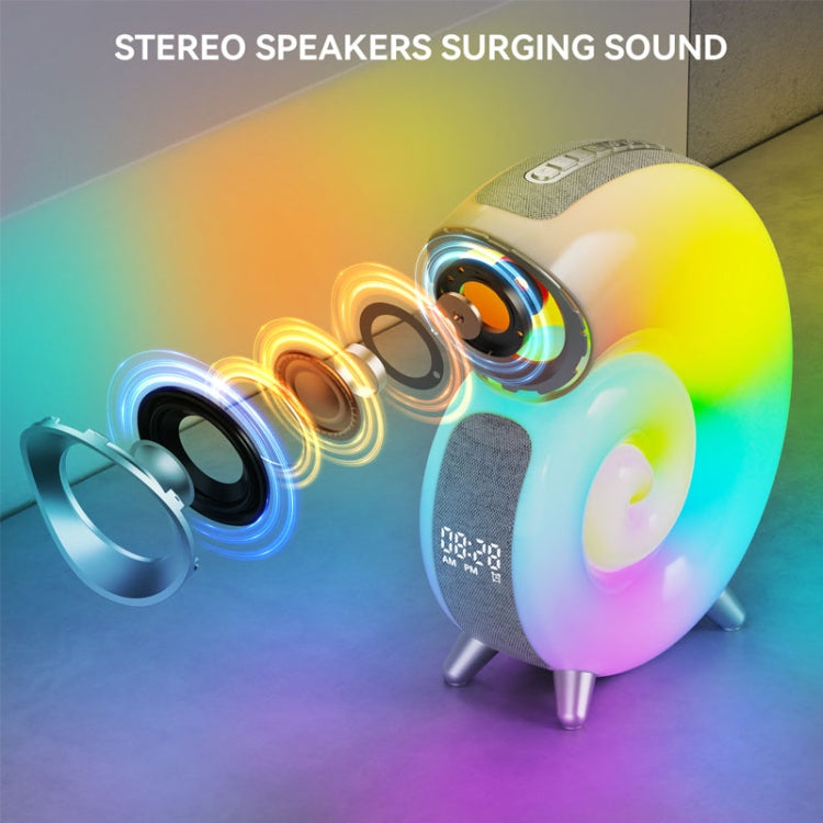 Conch-Shaped APP Controls Wake-Up Smart Clock Bluetooth Speakers With White Noise, N70 Conch