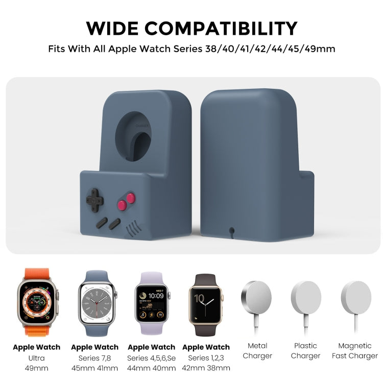 For Apple Watch Silicone Charging Stand Charging Base Storage Stand With Charger