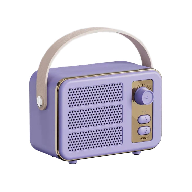 Mini Retro HIFI Level Stereo Sound Handheld Portable Bluetooth Speaker, Pink, White, Purple, Green