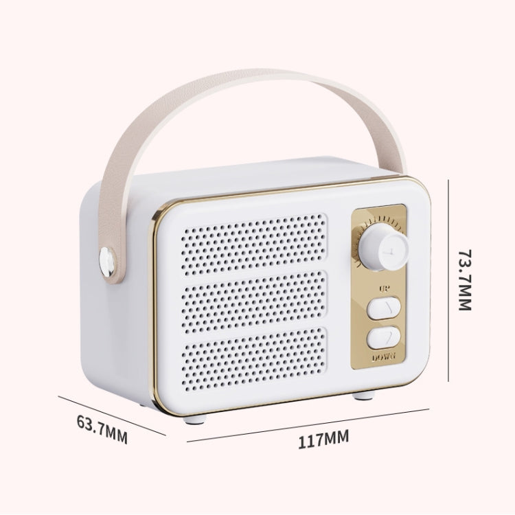 Mini Retro HIFI Level Stereo Sound Handheld Portable Bluetooth Speaker, Pink, White, Purple, Green