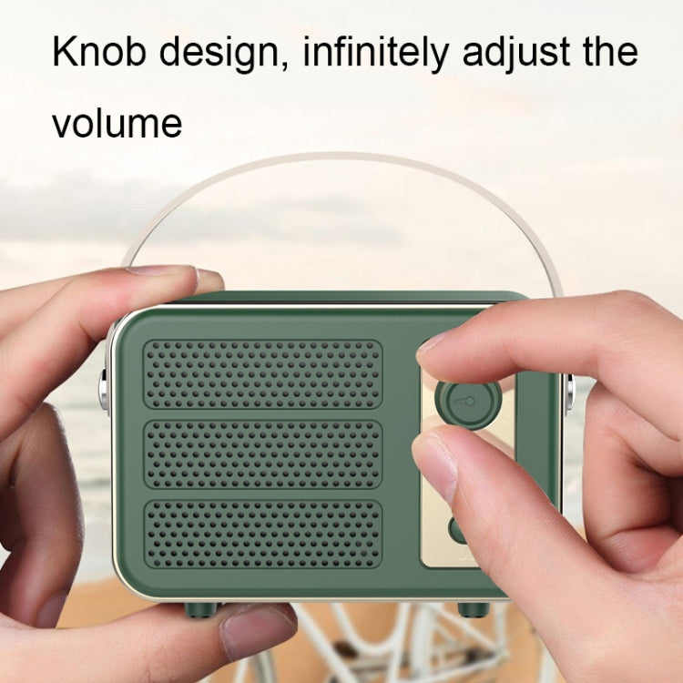 Mini Retro HIFI Level Stereo Sound Handheld Portable Bluetooth Speaker, Pink, White, Purple, Green