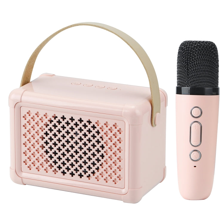Portable Bluetooth Speaker Home Mini Karaoke Audio, Microphone+Speaker, Dual-Microphone+Speaker