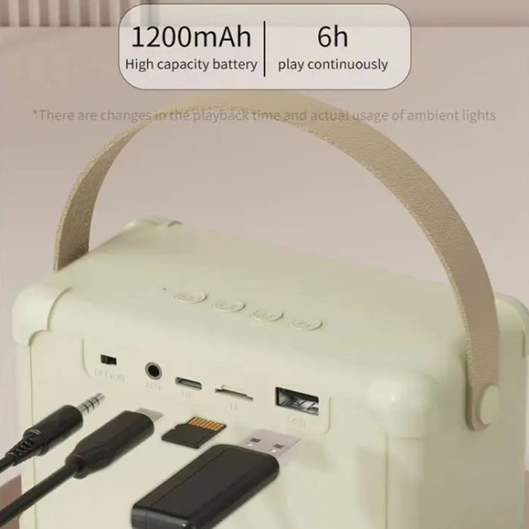 Portable Bluetooth Speaker Home Mini Karaoke Audio, Microphone+Speaker, Dual-Microphone+Speaker