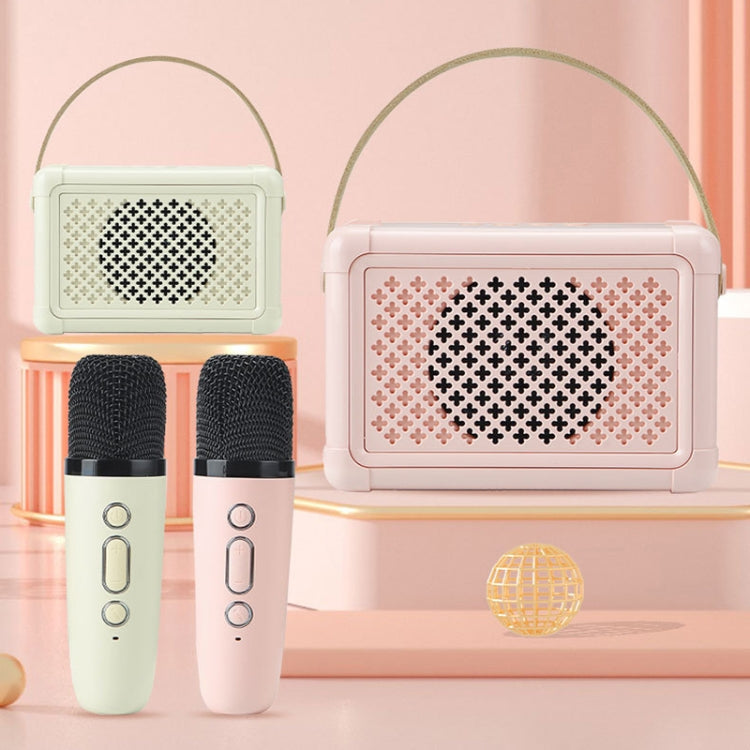 Portable Bluetooth Speaker Home Mini Karaoke Audio, Microphone+Speaker, Dual-Microphone+Speaker