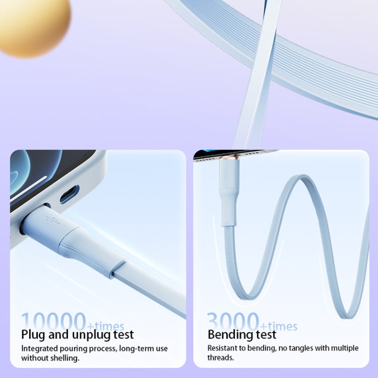 ROMOSS CB258L 6A 3-In-1 Telescopic Data Charging Cable USB-A To Type-C & 8 Pin & Micro Wire, 6A USB-A To Type-C & 8 Pin & Micro, 6A  USB-A To Type-C & 8 Pin & Micro