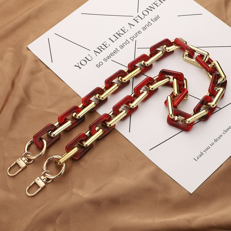 Retro Mobile Phone Chain Lanyard Tortoiseshell Acrylic Resin Bag Chain with Spacer, L205-3HS-40cm, L205-3HS -60cm, L205-3HS-120cm, L205-2HS-40cm, L205-2HS -60cm, L205-2HS-100cm, L205-LS-40cm, L205-LS-60cm, L205-LS-100cm