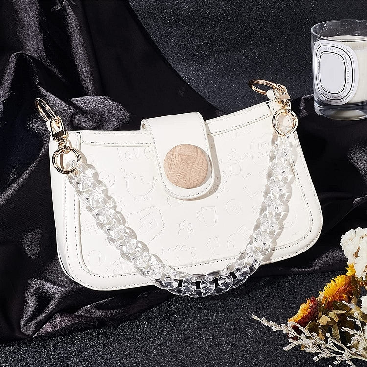 Acrylic Mobile Phone Chain Lanyard Messenger Handbags Belts With Spacer, L202-BS-40cm, L202-BS-60cm, L202-HS-40cm, L202-HS-60cm, L202-TM-40cm, L202-TM-60cm