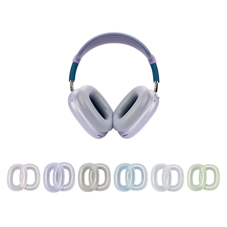 Cache-oreilles de rechange pour écouteurs AirPods Max, noir transparent, violet transparent