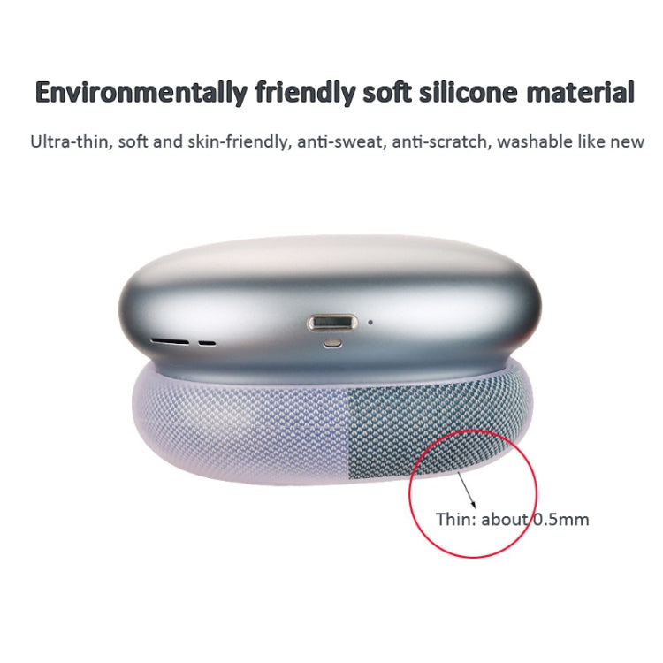 Cache-oreilles de rechange pour écouteurs AirPods Max, noir transparent, violet transparent