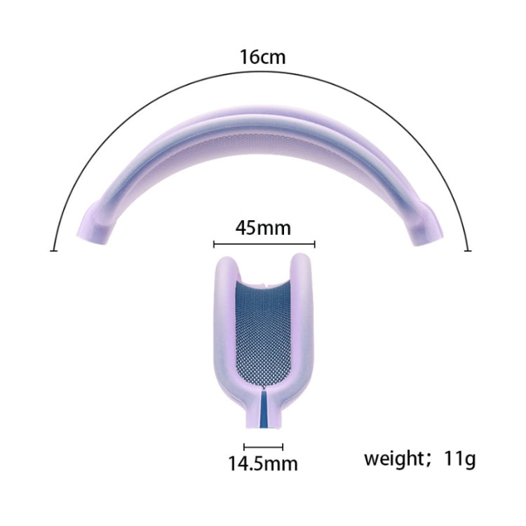 For AirPods Max Headphones Head Beam Replacement Part, Head Beam (Transparent Black), Head Beam (Transparent)