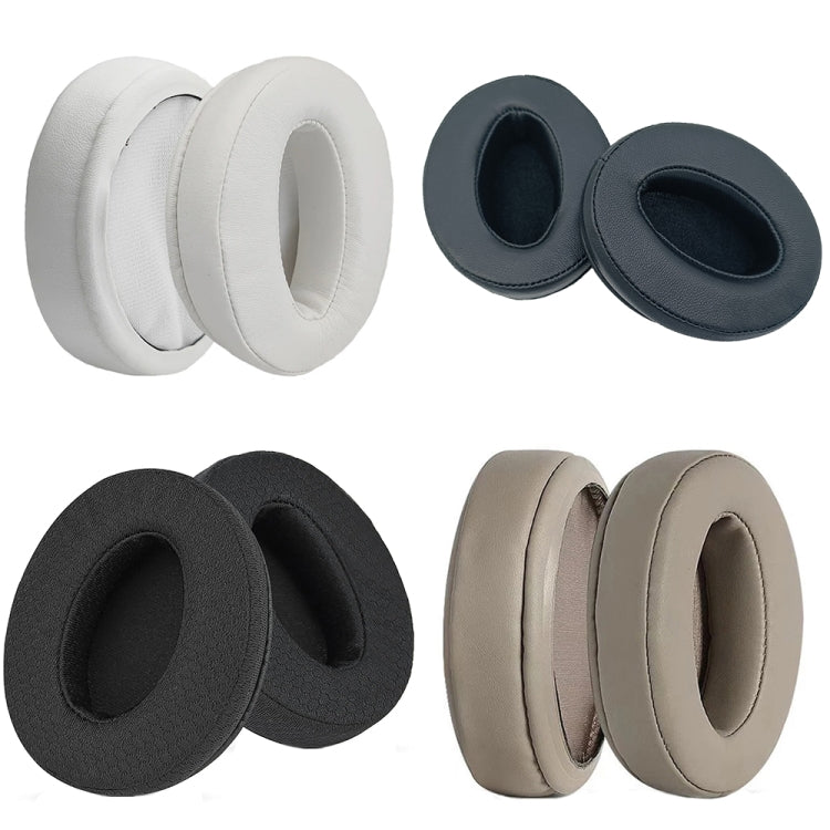 2pcs For Sennheiser HD4.50BTNC Wireless Headset Sponge Cover Replacement Earmuffs, White, Black Sheepskin, Black Mesh, Champagne