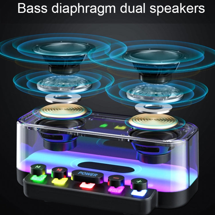 Wireless Bluetooth Speaker Subwoofer with Colorful Lights Supports U Disk, Z6