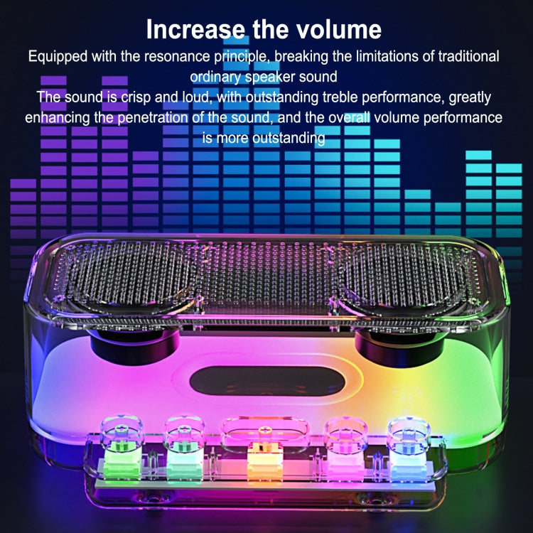 Wireless Bluetooth Speaker Subwoofer with Colorful Lights Supports U Disk, Z6