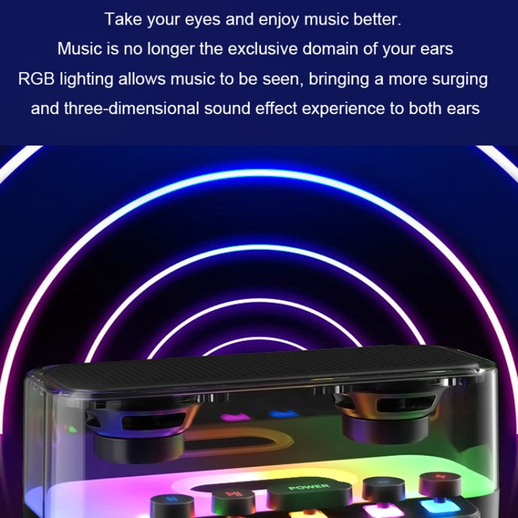 Wireless Bluetooth Speaker Subwoofer with Colorful Lights Supports U Disk, Z6