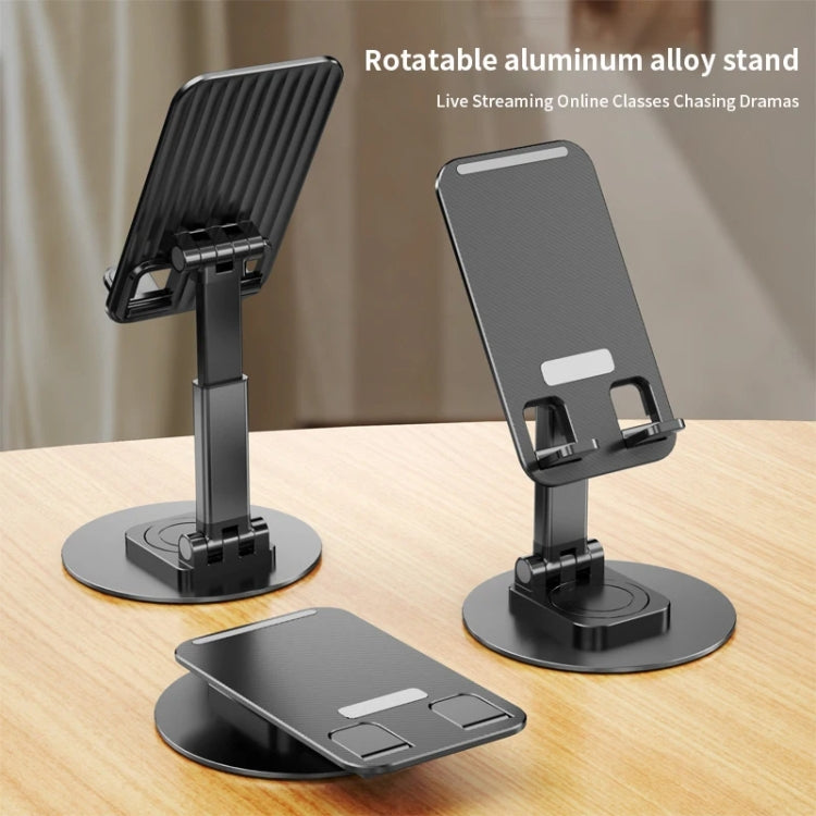 360 Degree Rotating Aluminum Alloy Phone Holder Desktop Telescopic Bracket