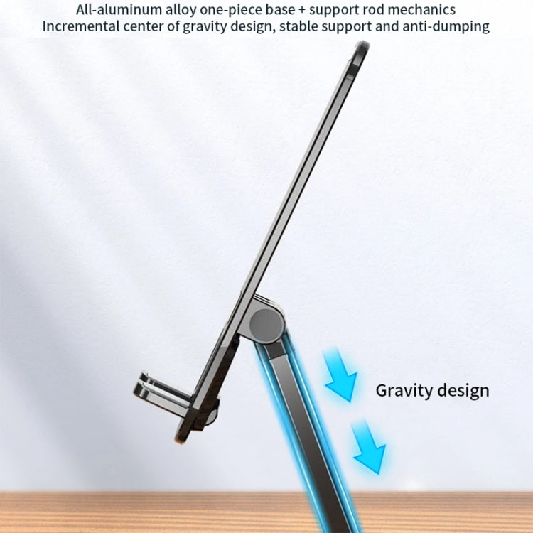 360 Degree Rotating Aluminum Alloy Phone Holder Desktop Telescopic Bracket