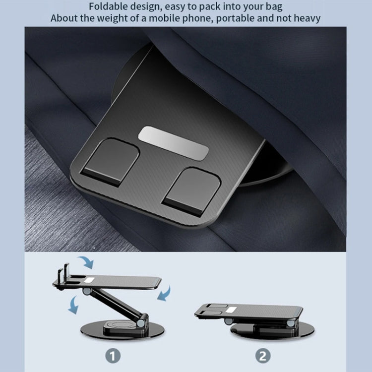 360 Degree Rotating Aluminum Alloy Phone Holder Desktop Telescopic Bracket