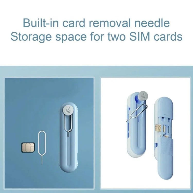 Bluetooth Earphone Cleaning Artifact Phone Dust Removal Tool Multi-Function Cleaning Brush, Sky Blue, Grey