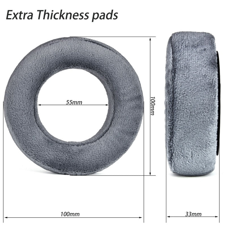 1pair For Beyerdynamic DT700 Prox DT900 Prox Headphone Covers, Gray Thick Flannel, Gray Original Thick Flannel, Titanium Color Football Net, Head Beam