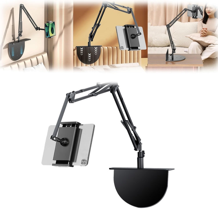 Clip-free Hidden Cantilever Lazy Phone / Tablet Holder Bedside Desktop Live Stand, Phone Model, Tablet/Phone Universal