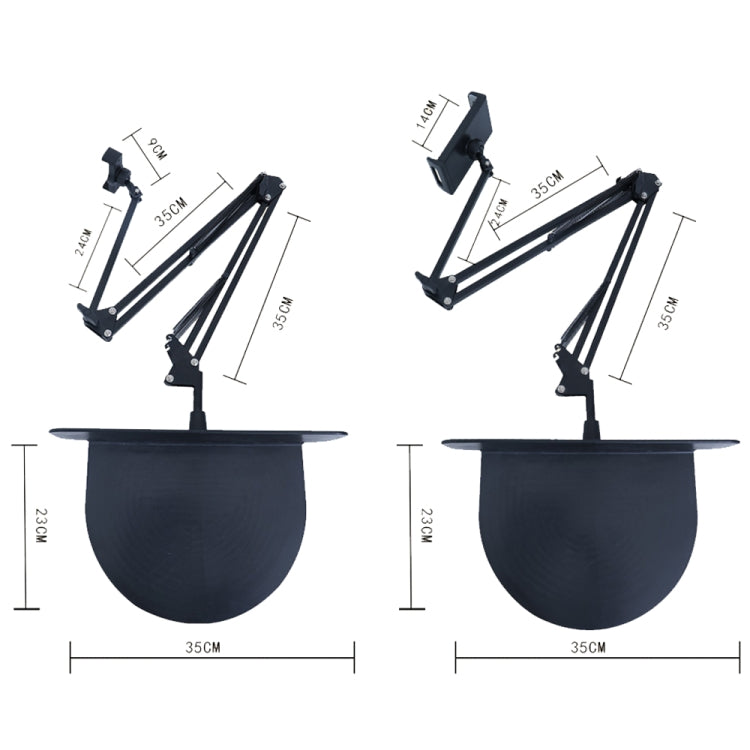 Clip-free Hidden Cantilever Lazy Phone / Tablet Holder Bedside Desktop Live Stand, Phone Model, Tablet/Phone Universal