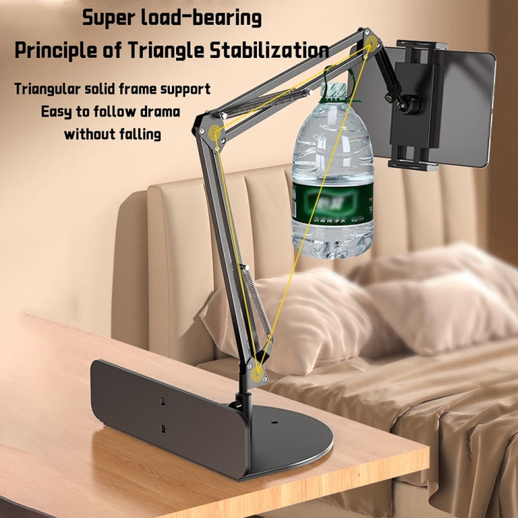 Clip-free Hidden Cantilever Lazy Phone / Tablet Holder Bedside Desktop Live Stand, Phone Model, Tablet/Phone Universal