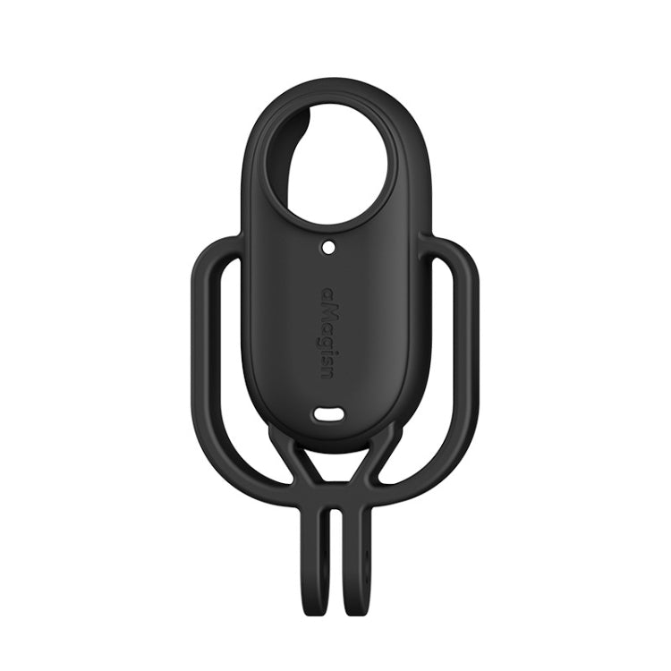 For Insta360 GO 3 AMagisn Silicone Case Camera Protective Accessories, Horizontal Gray, Vertical Gray, Horizontal Black, Vertical Black