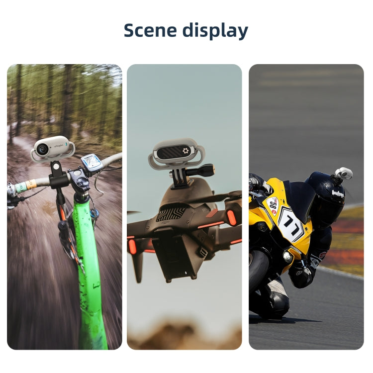 For Insta360 GO 3 AMagisn Silicone Case Camera Protective Accessories, Horizontal Gray, Vertical Gray, Horizontal Black, Vertical Black