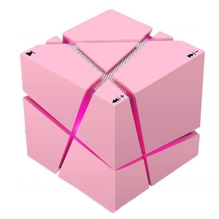 Qone Cube AI Smart Voice-Controlled Bluetooth Speaker RGB Light Mini Wireless Audio, AI Voice-Controlled (Blue), AI Voice-Controlled (Pink), AI Voice-Controlled (Black), AI Voice-Controlled (White)