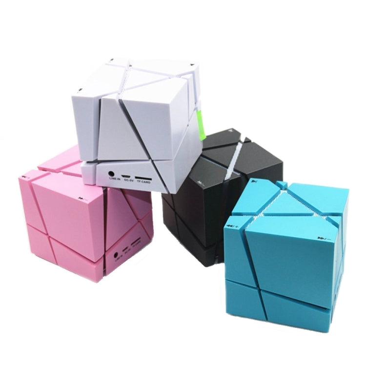 Qone Cube AI Smart Voice-Controlled Bluetooth Speaker RGB Light Mini Wireless Audio, AI Voice-Controlled (Black), AI Voice-Controlled (White), AI Voice-Controlled (Blue), AI Voice-Controlled (Pink)