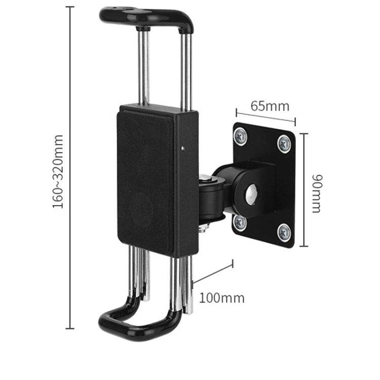 Tablet Wall Mount Holder Angles Adjustment Aluminum Alloy Mount With Anti Theft Security Lock