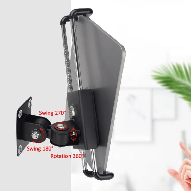 Tablet Wall Mount Holder Angles Adjustment Aluminum Alloy Mount With Anti Theft Security Lock
