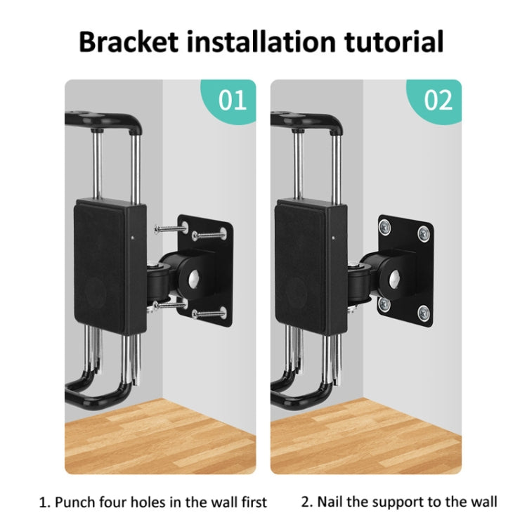 Tablet Wall Mount Holder Angles Adjustment Aluminum Alloy Mount With Anti Theft Security Lock