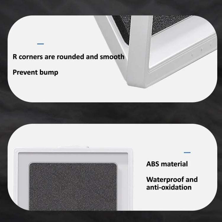 Support de tablette étanche pour salle de bain, cuisine, fixation murale, boîte de rangement pour iPad, tablette noire, tablette blanche