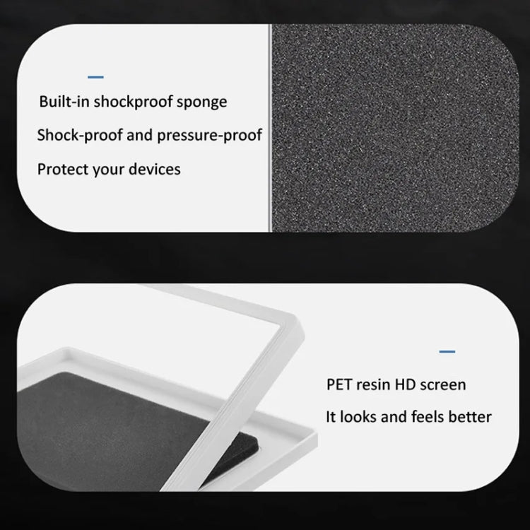 Waterproof Shower Tablet Holder Case Bathroom Kitchen Wall Mount Storage Box For IPad, Tablet Black, Tablet  White