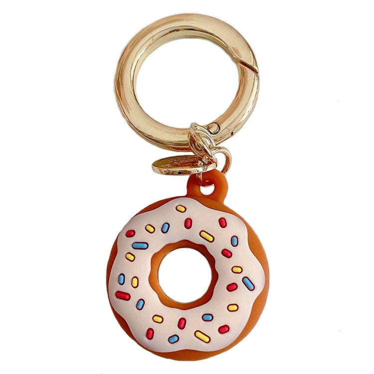 For AirTag 2nd Gen / AirTag 1st Gen Donut Shape Tracker Case Positioner Silicone Sleeve, Brown, Beige, Rose Red, Green
