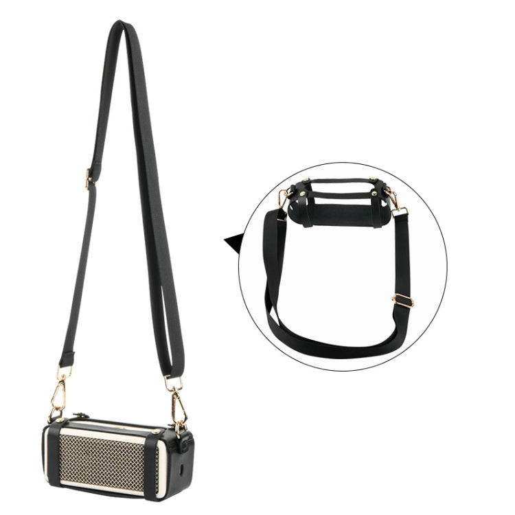 For Marshall Emberton II Speaker PU Shoulder Strap Protective Cover, Snap  Cover(Black)