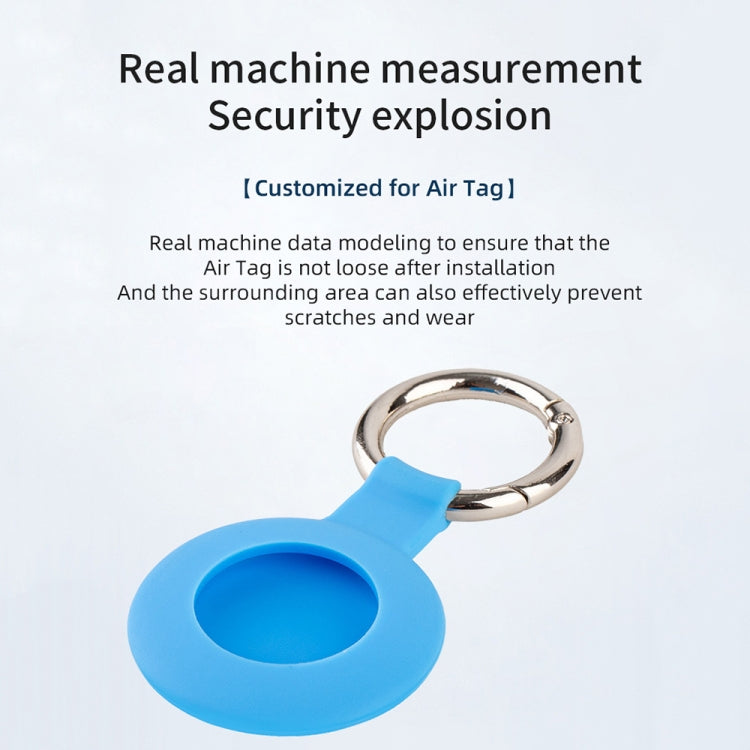 For AirTag 2nd Gen / AirTag 1st Gen Cartoon Tracker Silicone Case Anti-Lost Device Protective Cover, Shell Pink, Shell Blue, Rainbow, Colorful Blue, Orange Green, Four-leaf 1, Four-leaf Green