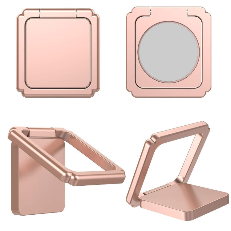 Magnetic 360 Degree Rotating Square Ring Buckle Mobile Phone Holder, Random Color Delivery
