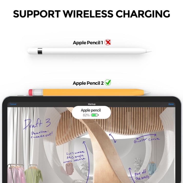For Apple Pencil 2 AhaStyle PT180-2 Retro Stylus Protective Case Drop Proof Capacitive Pen Cover, For Apple Pencil 2