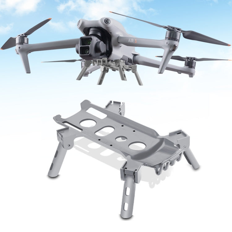 For DJI Air 3 Heightened Landing Gear Body Protection Fall and Crash Proof Folding Extension Kickstand, For DJI Air 3