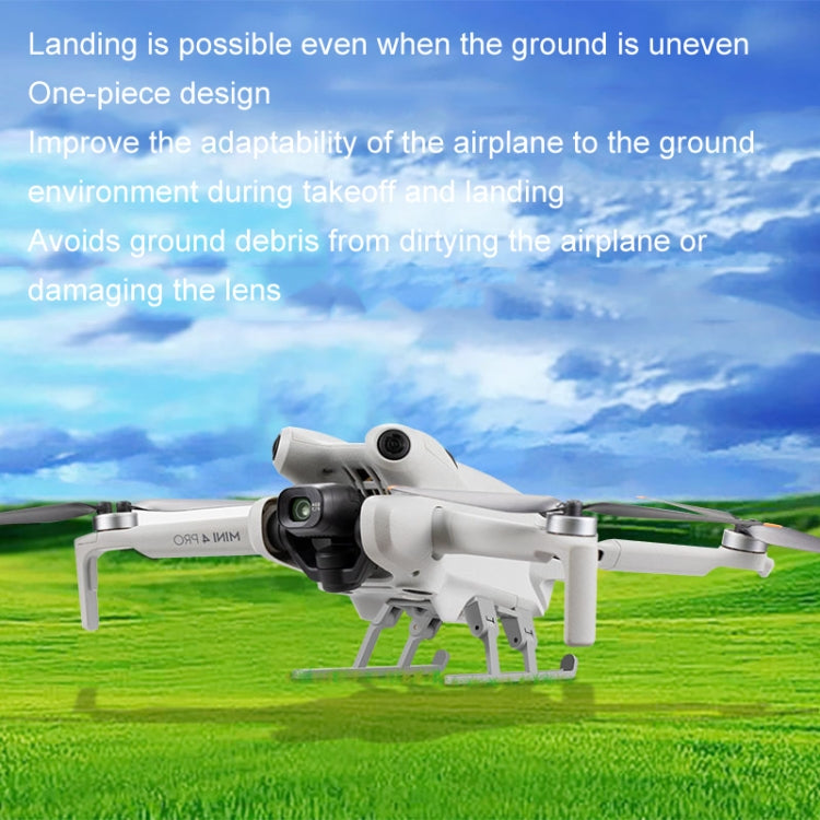 For DJI Mini 4 Pro Landing Gear Base Gimbal Protector Folding Booster Kickstand, For DJI Mini 4 Pro