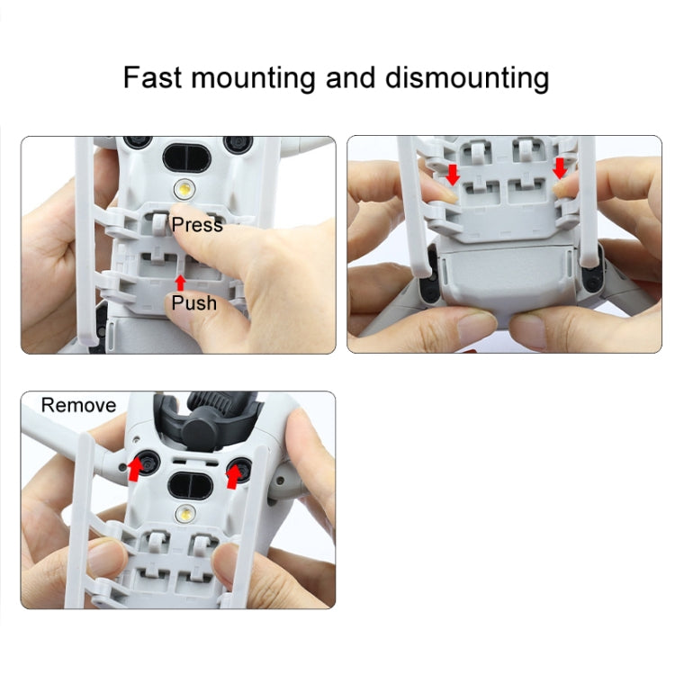 For DJI Mini 4 Pro Landing Gear Base Gimbal Protector Folding Booster Kickstand, For DJI Mini 4 Pro