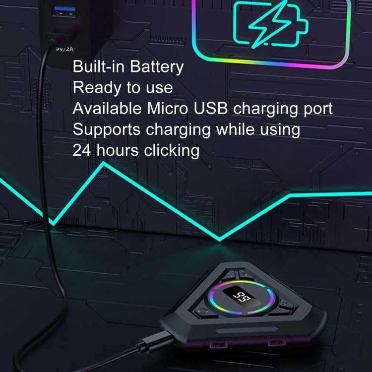 G50 Screen Tapper Cell Phone Tapper Live Streaming Aid Mute Analog Finger Tapping