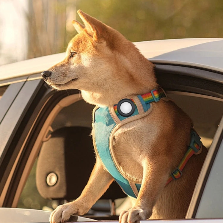 2pcs For AirTag Spring Clip Anti-lost Device Anti-fall Protective Cover, Black, White, Pink, Royal Blue