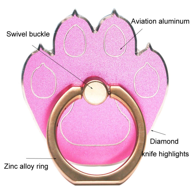 Multifunctional Metal Cartoon Cats Claw Cell Phone Ring Holder