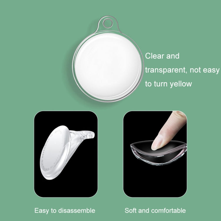 For AirTag 2nd Gen / AirTag 1st Gen Transparent TPU Painted Pattern Tracker Anti-Fall Protective Case, Basketball, Football, Golf, Volleyball, Big Chrysanthemum, Small Chrysanthemum, Rose, Bagua