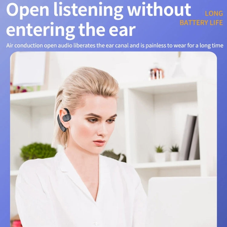Bluetooth Headset Digital Display Hanging Ear OWS Stereo Sports Earbuds, X30 Orange, X30 Black, X30 White