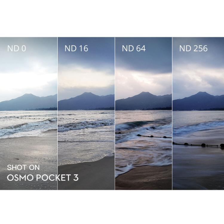 Original DJI Osmo Pocket 3 Magnetic ND Filter Set (ND16 / ND64 / ND256), ND Filter Set